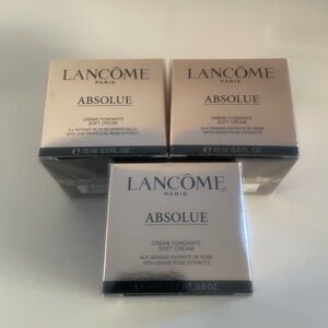 New Lancome Absolue Soft Cream - 15 ml x 3